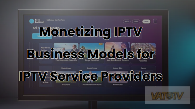 Monetizing IPTV: Business Models for IPTV Service Providers